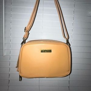 Joy and Iman Genuine Leather Travel Collection Crossbody/Shoulder Bag